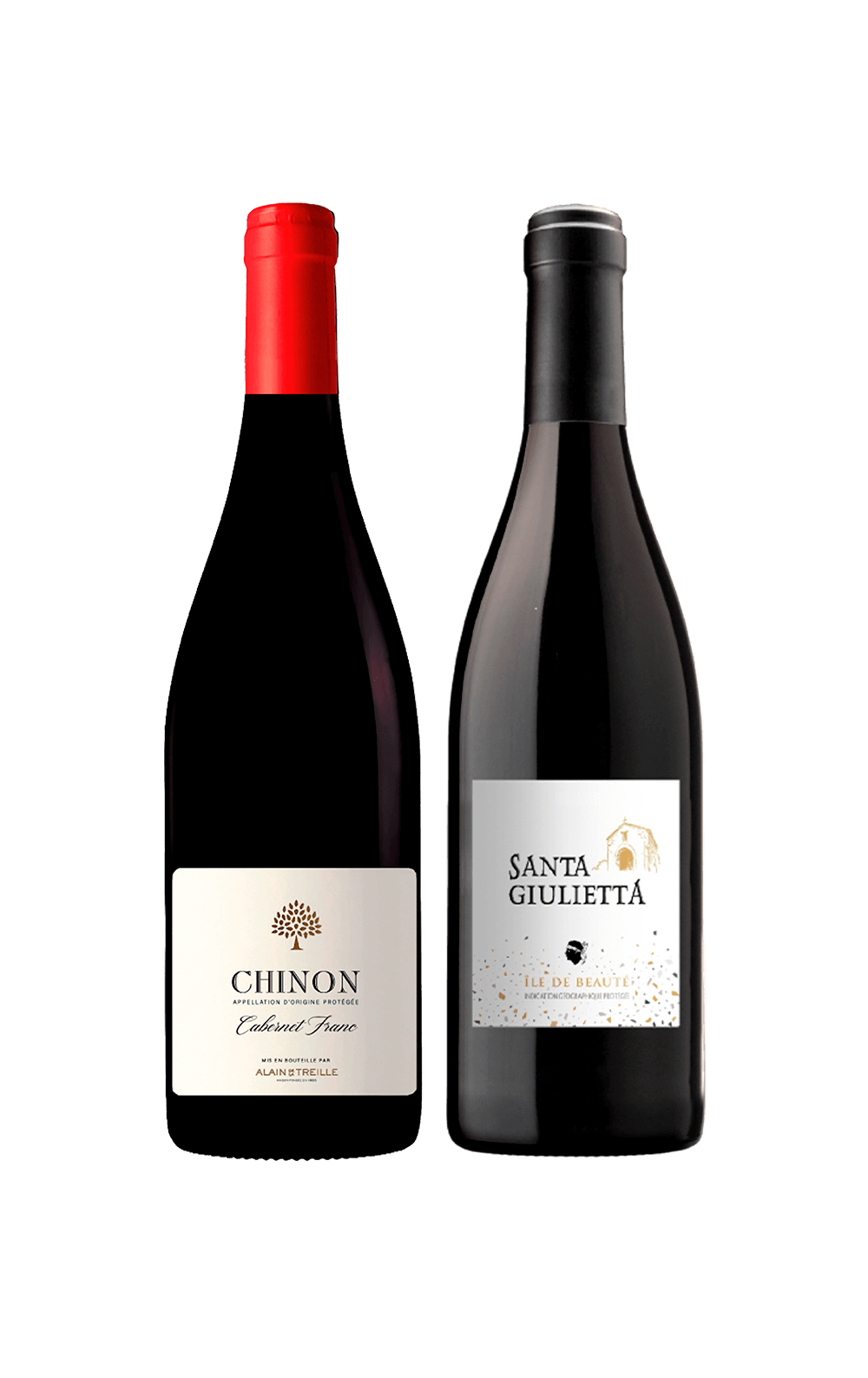 Novembro/24 - Alain de la Treille Chinon Cabernet Franc 2023 e Santa Giulietta 2023